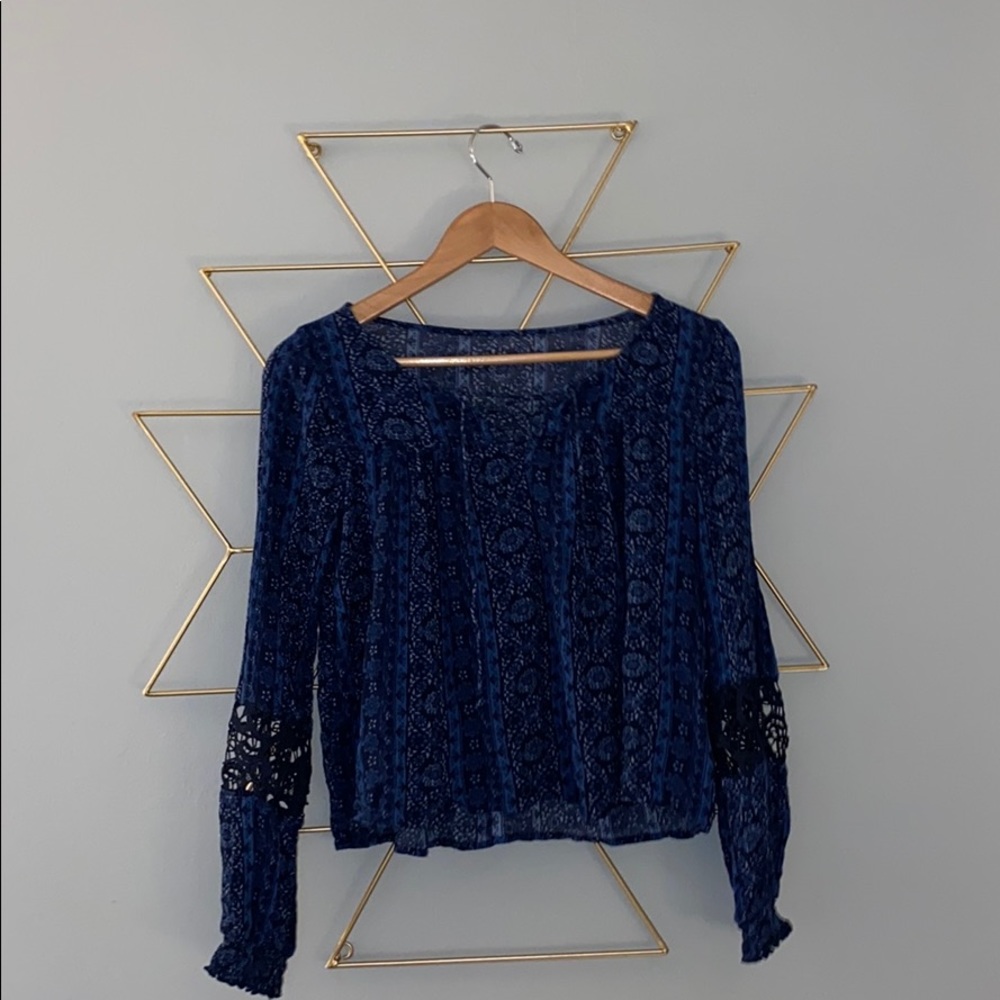 lace up blouse